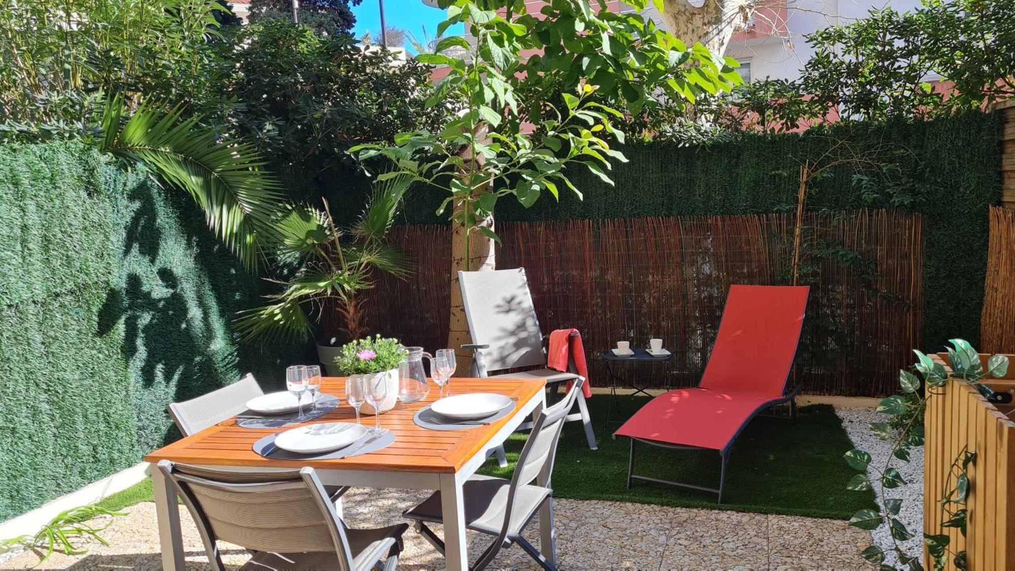 Studio Sun-Beach Avec Parking Et Jardin - 500M Des Plages De Juan Les Pins Антіб Екстер'єр фото