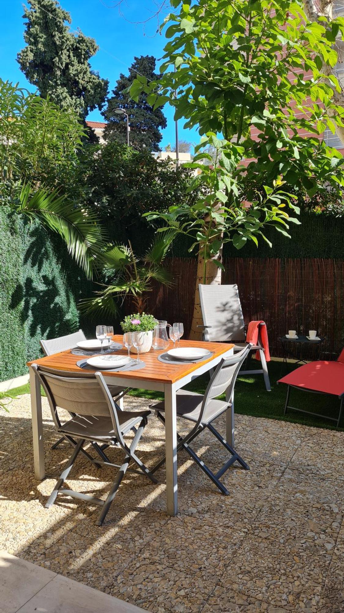 Studio Sun-Beach Avec Parking Et Jardin - 500M Des Plages De Juan Les Pins Антіб Екстер'єр фото